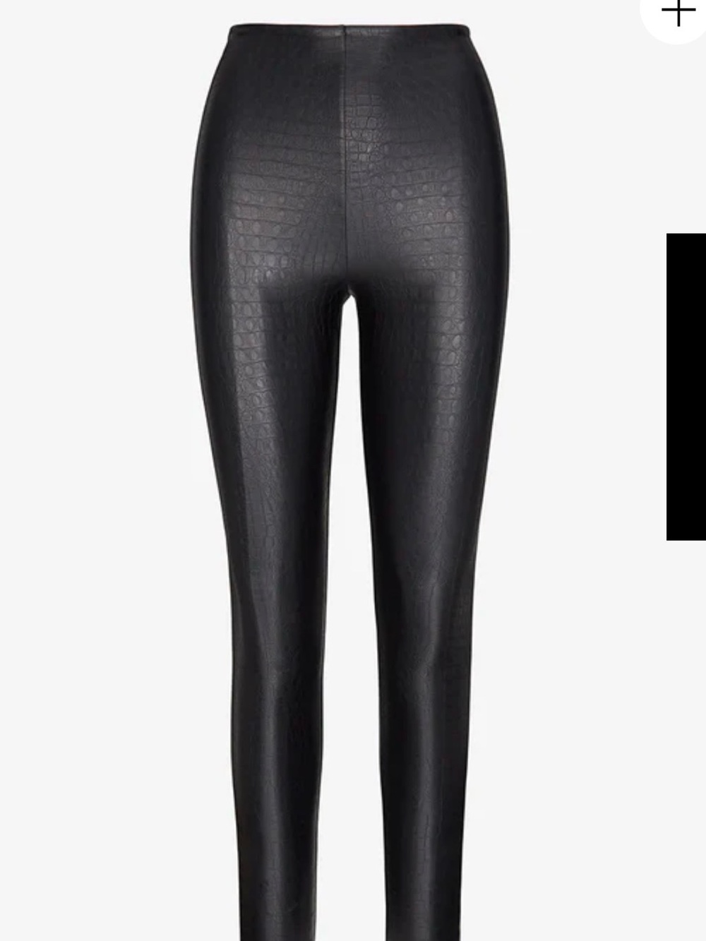 Commando - High-Rise Black Faux Leather Leggings